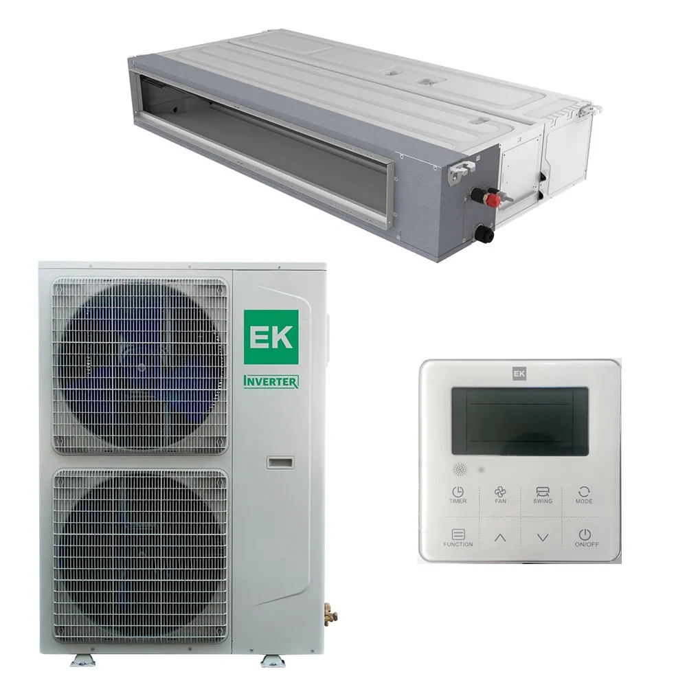 Инверторный канальный кондиционер (сплит-система) Euroklimat EKDX1-140HNN4 / EKOX1-140HNN4