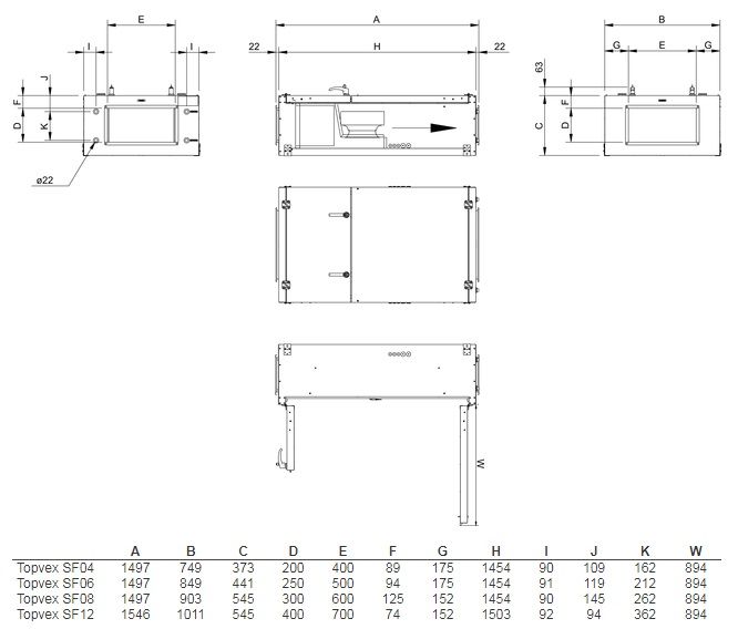 Приточная установка Systemair Topvex SF08 HWH