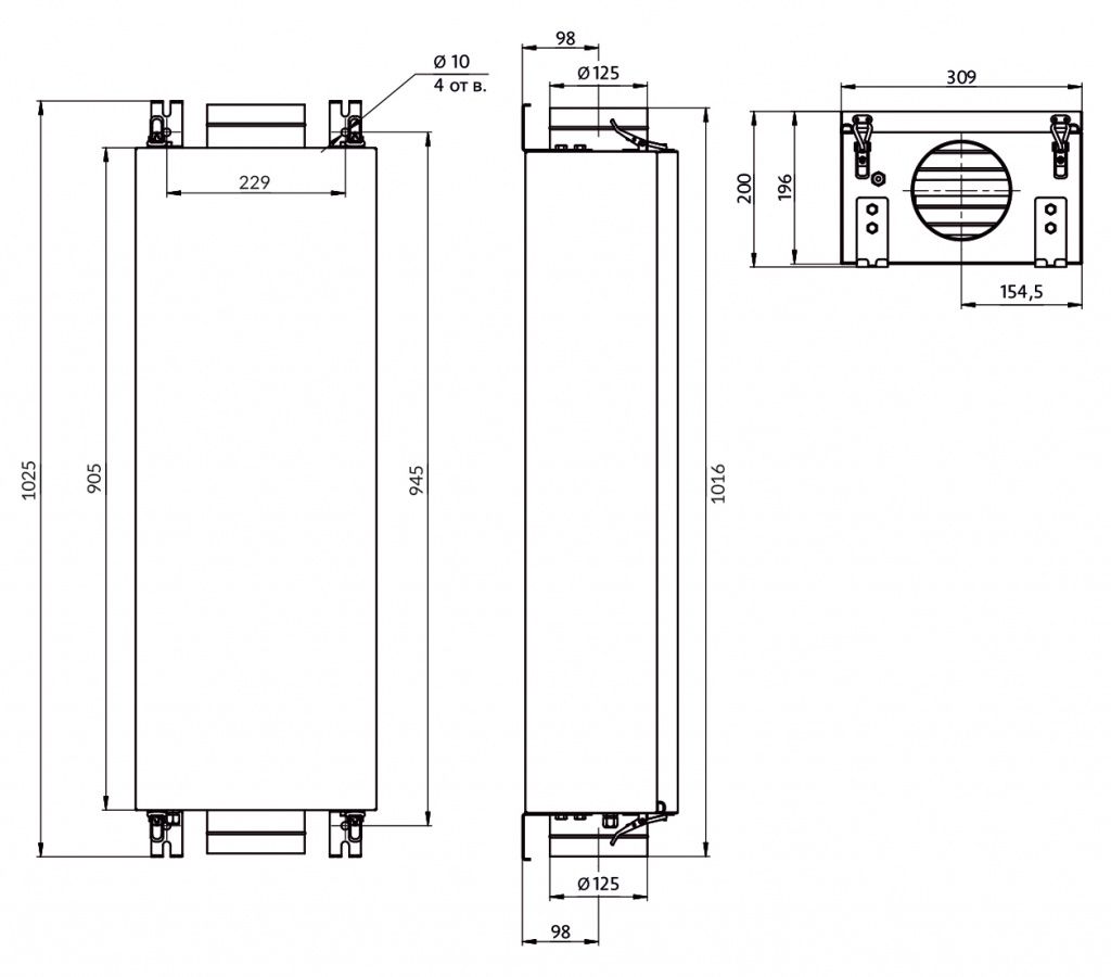 Приточная установка Minibox E-200 GTC FKO