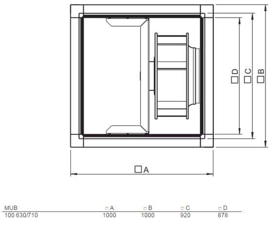 Изображение для товара Systemair MUB 100 710EC