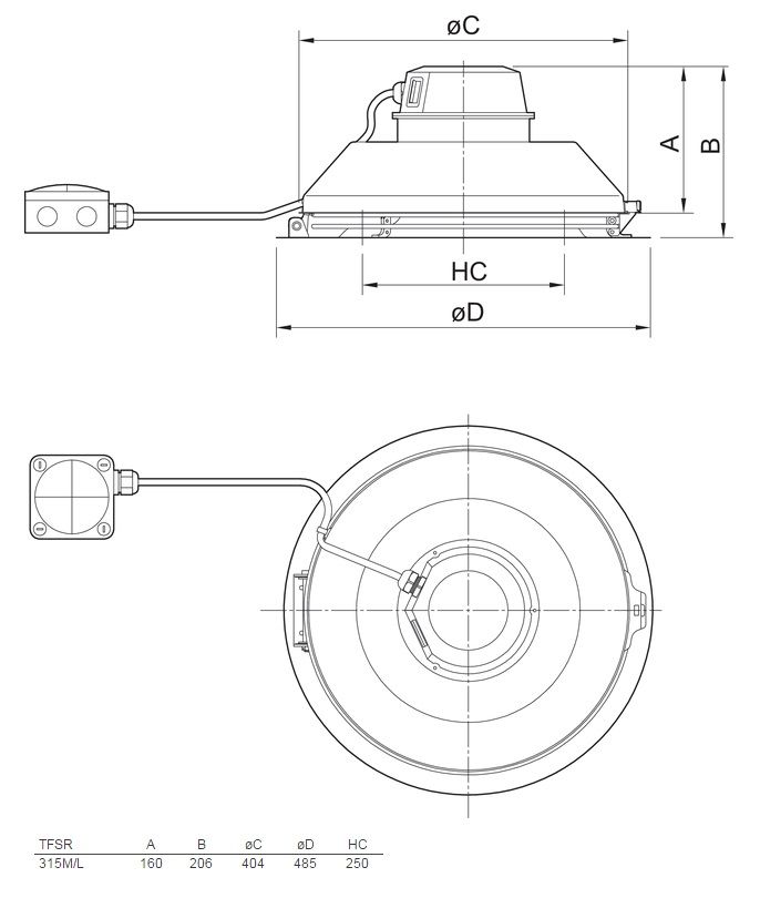 Изображение для товара Systemair TFSR 315 M Black