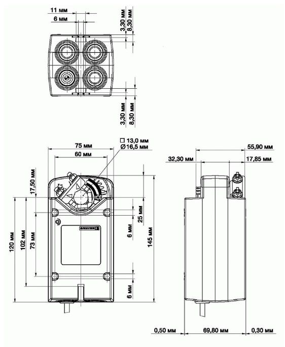 Привод Gruner 341-230D-03-S2