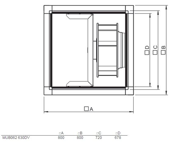 Изображение для товара Systemair MUB 062 630DV sileo