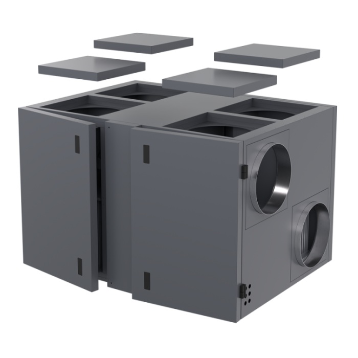 Приточно-вытяжная установка с рекуператором Zilon ZPVR-N 2000 UER ЕС