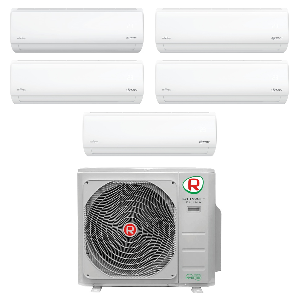 Изображение для товара Royal Clima 5RMH-42HN/OUT / RCI-TMN12HN + RCI-TMH09HNx4