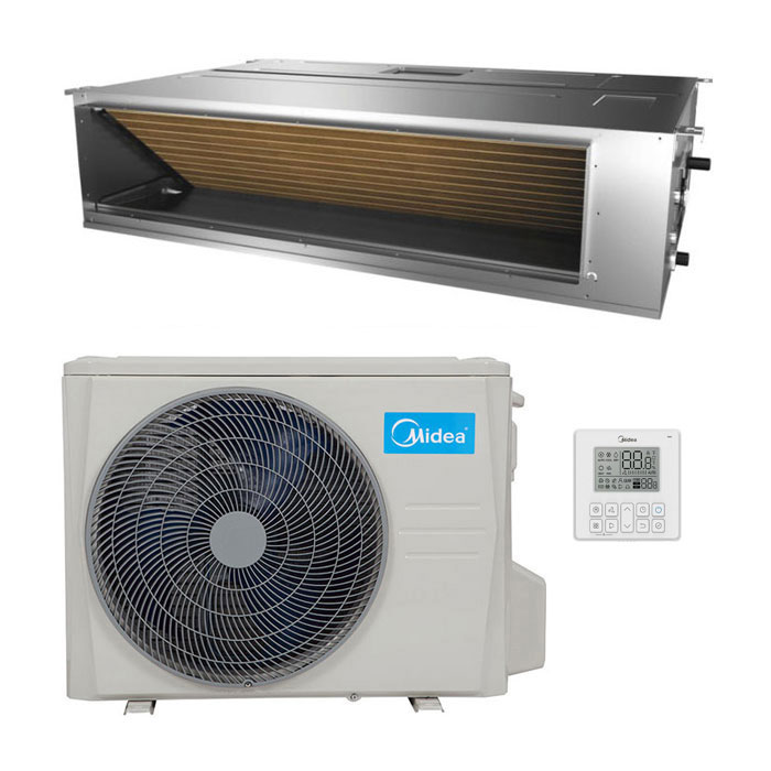 Инверторный канальный кондиционер (сплит-система) Midea MTIU-12HWFNX(GA) / MOX230-12HFN8-Q(GA)