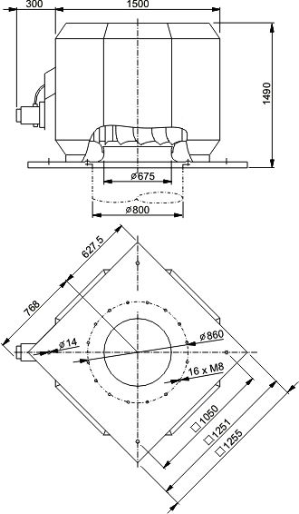 Изображение для товара Systemair DVV 1000D4-8-XP