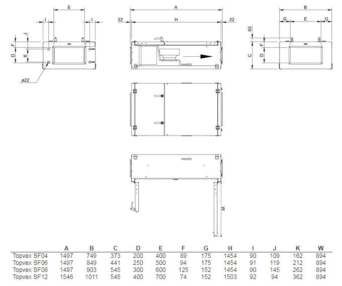 Приточная установка Systemair Topvex SF12 HWL