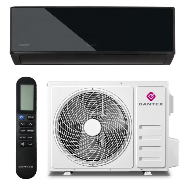 Инверторный настенный кондиционер (сплит-система) Dantex RK-12SATB2I Black PLUS / RK-12SATB2IE