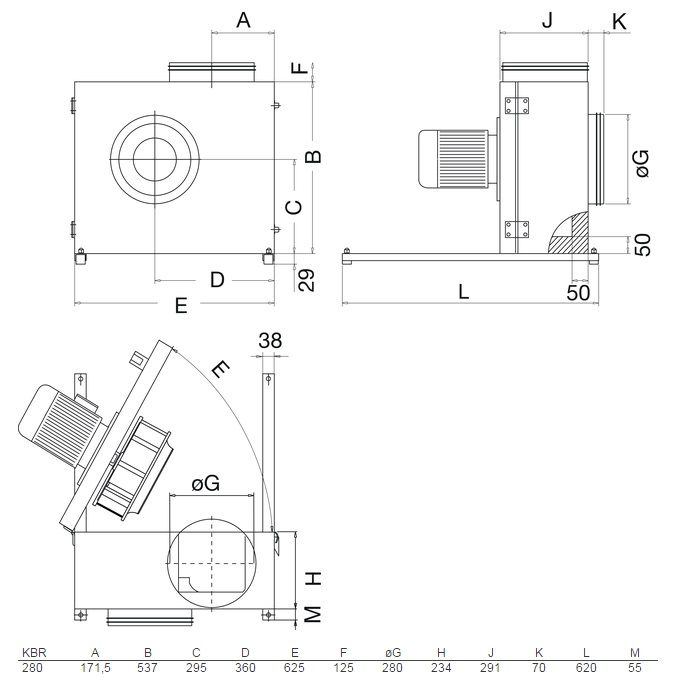 Изображение для товара Systemair KBR 280D2-4