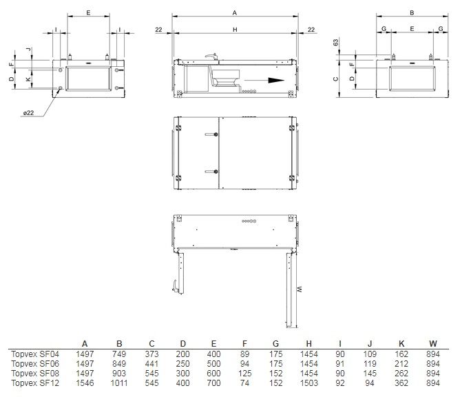 Приточная установка Systemair Topvex SF04 HWH