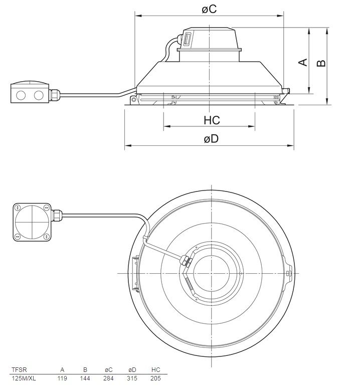 Изображение для товара Systemair TFSR 125 XL Sileo Red