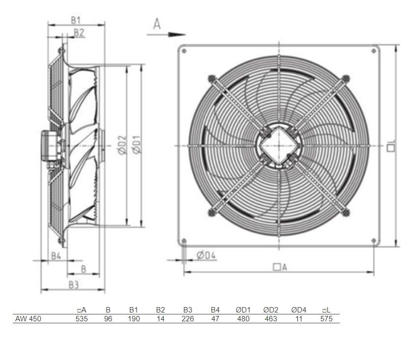 Изображение для товара Systemair AW 450E4 SILEO