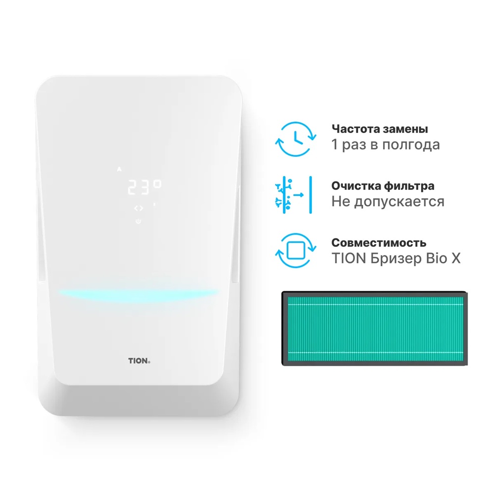 Антибактериальный фильтр Е11 Фильтр Е11 для Tion Бризер BIO X