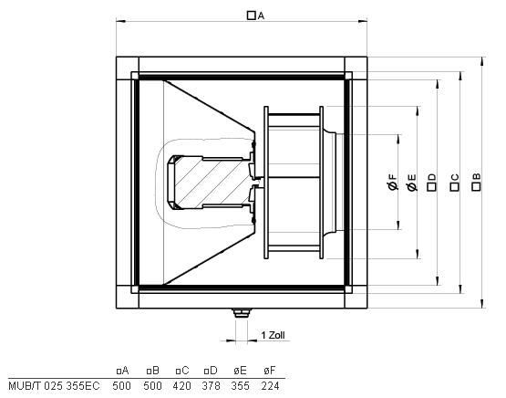Изображение для товара Systemair MUB/T 025 355EC