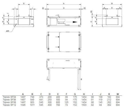 Изображение для товара Systemair Topvex SF04 HWL