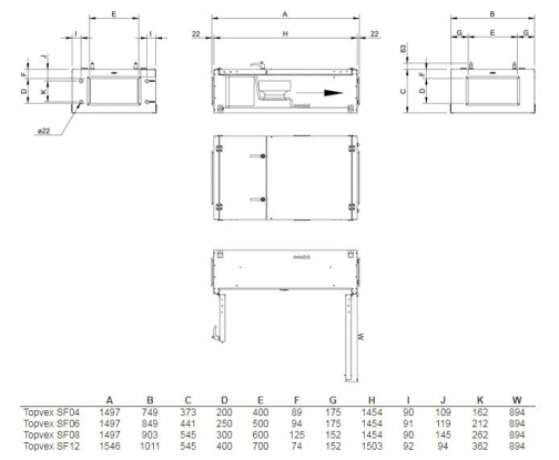 Изображение для товара Systemair Topvex SF12 HWH