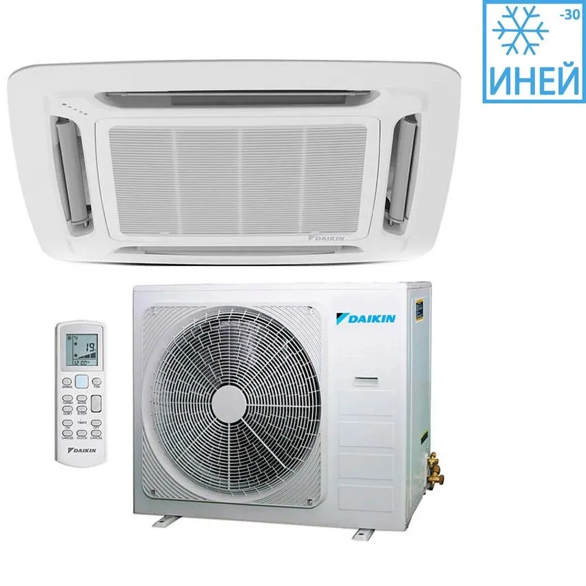 Кассетный кондиционер Daikin FCQN100EXV / RQ100DXY с зимним комплектом (-30)