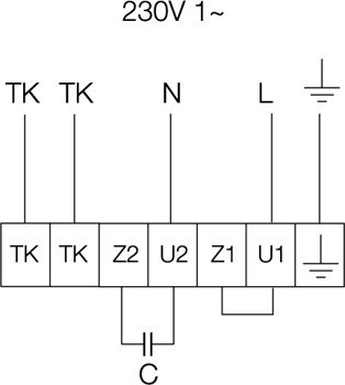 Схема подключения вентилятора Systemair MUB 042 499E4-A2