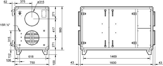 Systemair TOPVEX SR03-R-CAV